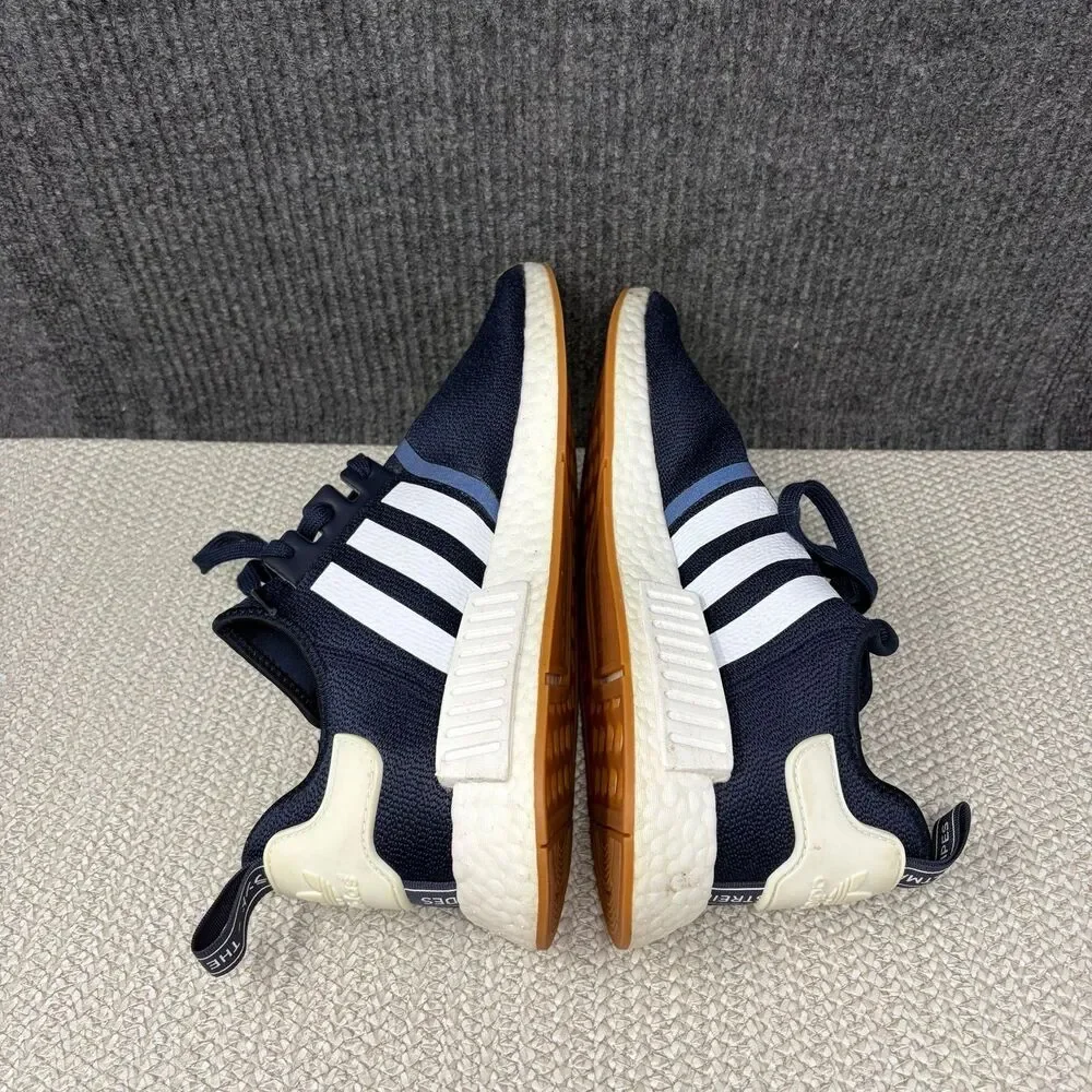 Adidas NMD R1 Collegiate Navy Blue White Gum Athletic Shoes Mens 11 G55574